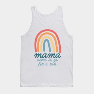 Mama Needs To Go For A Run Bohemian Rainbow Mothers Day Tank Top